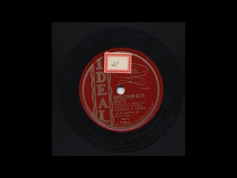 Carmen Y Laura - Contestacion De Tu Solo Tu - Ideal 386-A