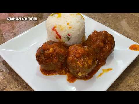 🍲 Cómo Hacer Albóndigas en Salsa de Tomate 🍅 ¡Una Receta Fácil y Deliciosa! 🍴
