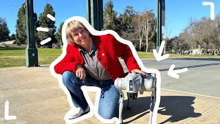 She lives ALONE with a ROBOT DOG