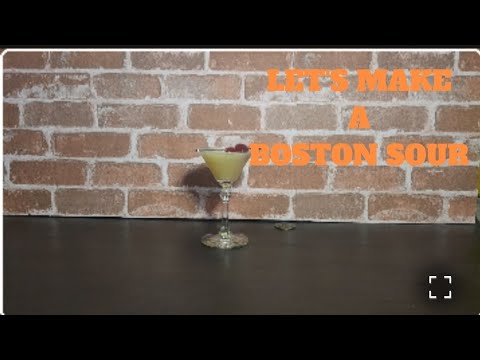 Let's make a Boston Sour