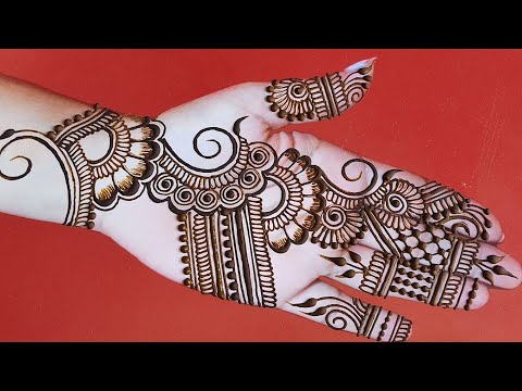 arabic mehndi design for front hand by raveena mehndi