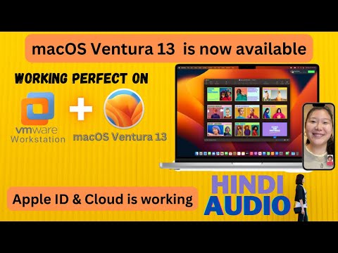 Apple macOS Ventura 13 Beta 2 Preview on Vmware Windows II Hindi Audio
