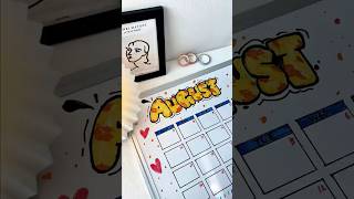 🍉EASY AUGUST Calendar For YOU! Save and draw This! | #august #diy #journal #todolist #art #tutorial