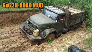 4X4 OFF ROAD ZIL ROAD MUD | Old Truck Soviet Era