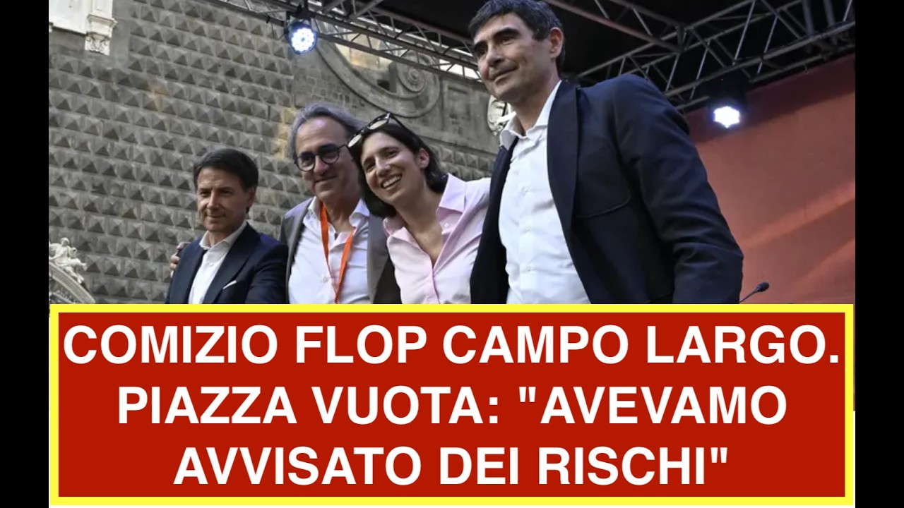 COMIZIO FLOP CAMPO LARGO. PIAZZA VUOTA: "AVEVAMO AVVISATO DEI RISCHI"
