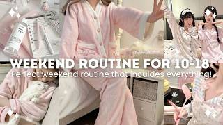 Productive Weekend routine for 10 to 18 years old (Perfect guide) ⋆.𐙚 ̊💗