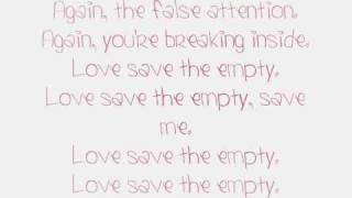 Love Save The Empty Lyrics