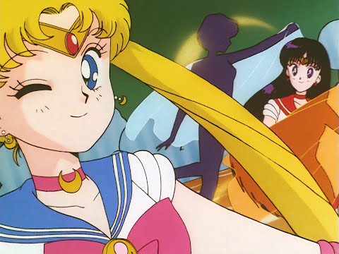 Sailor Moon Opening 1 version 2 Сreditless 1080p (AI Upscale)