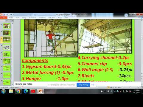 how to derive unit cost of ceiling per sqm.