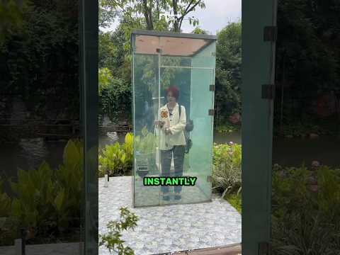 Public Toilet Innovation Made of Glass #shorts