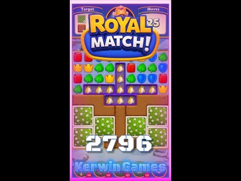 Royal Match Level 2796 - No Boosters Gameplay