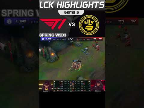 League of Legends LCK Season Spring 2023 T1 vs LSB FAKER VS CLOZER Highlight #shorts