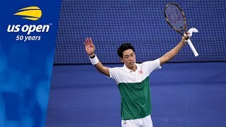 Kei Nishikori Upsets No.13 Seed Diego Schwartzman.