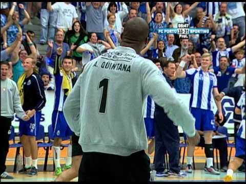 Andebol: FC Porto-Sporting, 34-32 (final, jogo 5, 23/05/15)