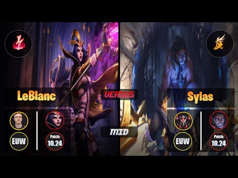 MagiFelix LEBLANC (Mid) [Electrocute] VS SYLAS - Grandmaster EUW Patch 10.24