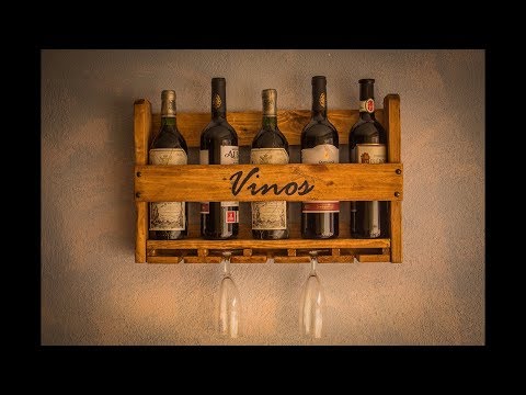 ▶️ Cómo Hacer Botellero de Madera de Palet 💡 Wooden Wine Rack