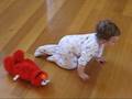 Sophie Playing With Elmo 11 Oct 2008