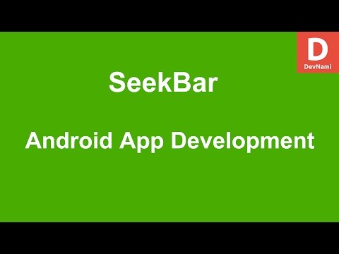Android SeekBar Example