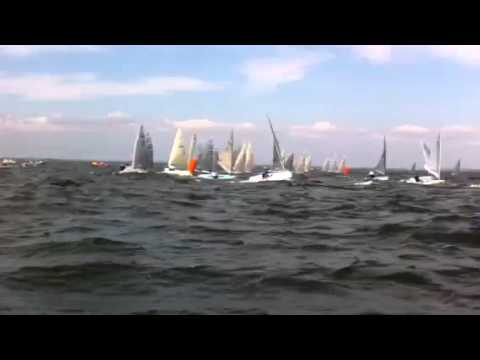 Finn euros race 1 first Mark