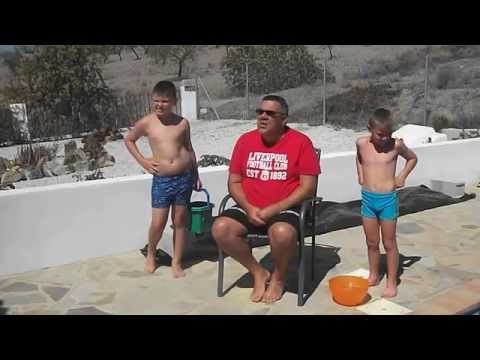 Chinners Of Rock Regeneration -Ice Bucket Challenge- Albox, Spain-  Aug 2014