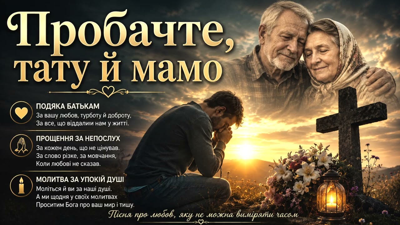 Пробачте, тату й мамо — зворушлива українська пісня про батьків