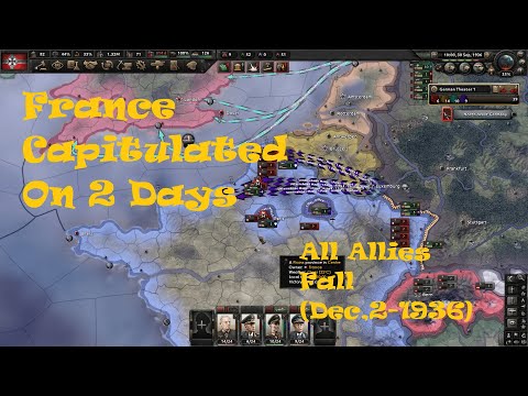 Allies Capitulated On Dec 2-1936-(France Capitulated 2 days) Hearts Of Iron IV