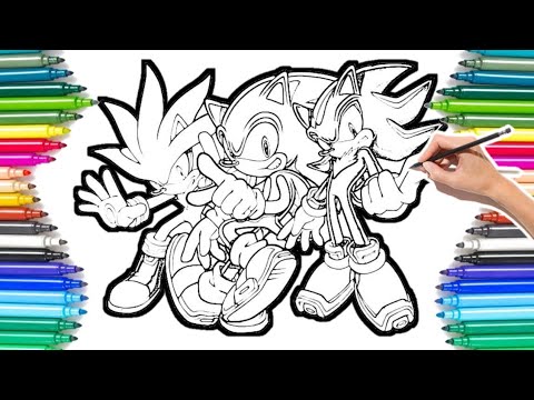 Sonic and Shadow VS Silver The Hedgehog Coloring Pages / Electro-Light - Symbolism [NCS Release]