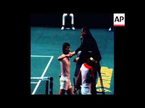 SYND 23 4 78 OPENING ROUND OF THE 4-MAN SUNTORY TENNIS TOURNAMENT IN TOKYO