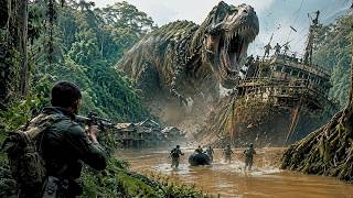 Eles sobrevivem em um jogo com dinossauros! | Filme de terror | Filmes gratis