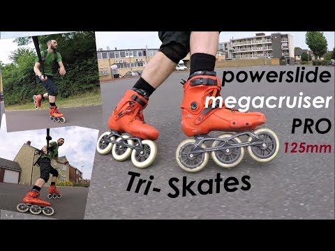TRISKATES Powerslide Megacruiser Pro 125mm First Impressions Review (using SEBA FR1 Boot)