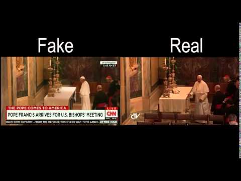Pope Francis Table Cloth Magic Trick is Fake