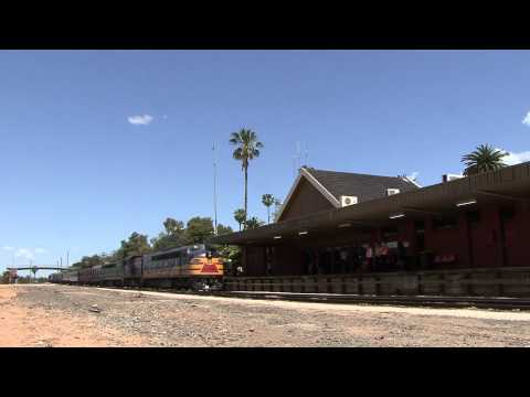 Australian Trains: Steamrail to Mildura - Arriving at Mildura.