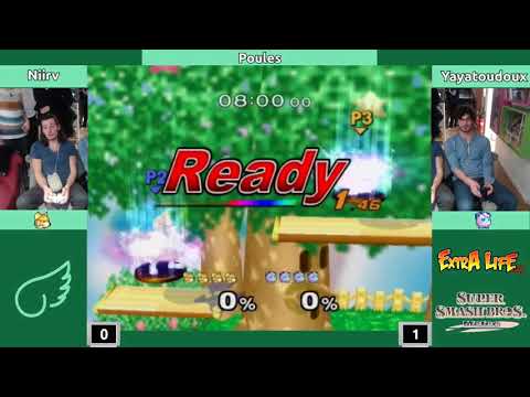 Melee @ Extra Life Café S2E6 - Niirv (Fox) vs. Yayatoutdoux (Rondoudou) - Poules