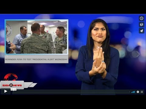 Reminder: FEMA to test 'Presidential Alert' Wednesday (ASL - 10.2.18)