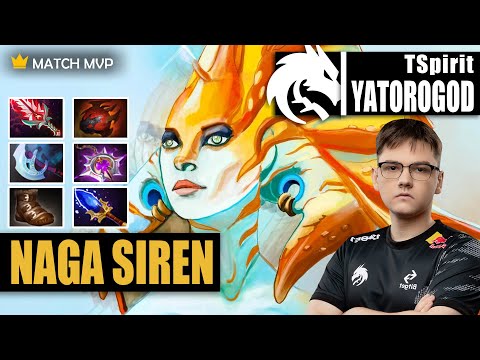 Naga Siren Safelane | TSpirit.YATOROGOD | WHY PROS FEAR YATORO NAGA CARRY | 7.31c Gameplay Highlight