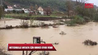 Meteoroloji Genel Müdürlüğü Antalya için kırmızı kod uyarısı yaptı....