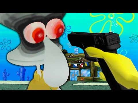 SPONGEBOB se ZBRANÍ, který Prodává NELEGÁLNÍ ZBOŽÍ...😳 (SpongeGlock)