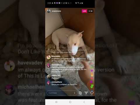Eva Simons plays unreleased songs on instagram live - June 20th, 2020