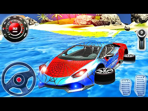 Water Surfer Car Floating Race - Incredible Surfing Hero 3D Car Racing - Android GamePlay