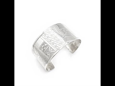 Ethnopur Pure silver Tuareg Cuff