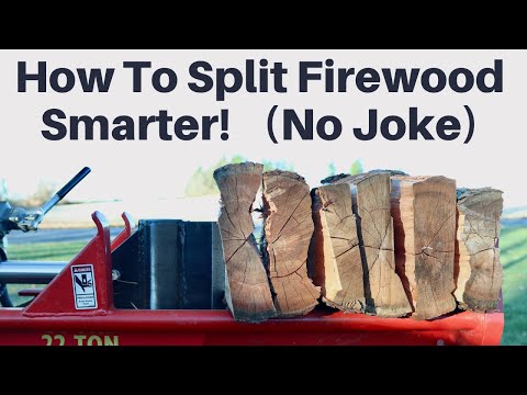 How To Split Firewood Smarter... A Better Idea For The Hydraulic Splitter