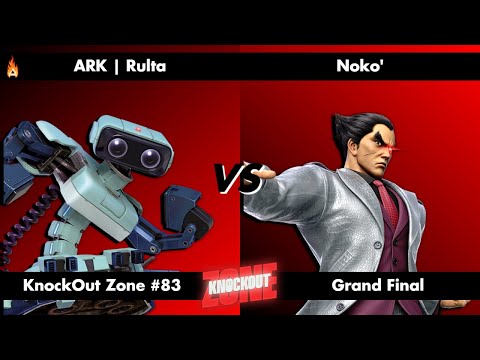 KnockOut Zone #83 - SSBU Grand Final - Rulta (R.O.B.) vs Noko' (Kazuya)