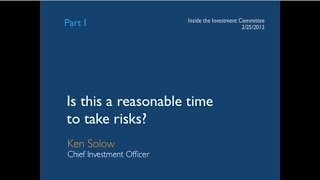 Ken Solow: Is this a Reasonable Time to Take Risks?