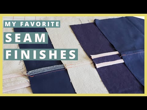7 Seam Finishes (5 are WITHOUT a SERGER) | Sewing Basics for Beginners