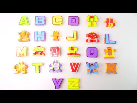 ABC Transformers Alphabet Robots алфавит робот игрушки 변신하는 알파벳 로봇 장난감