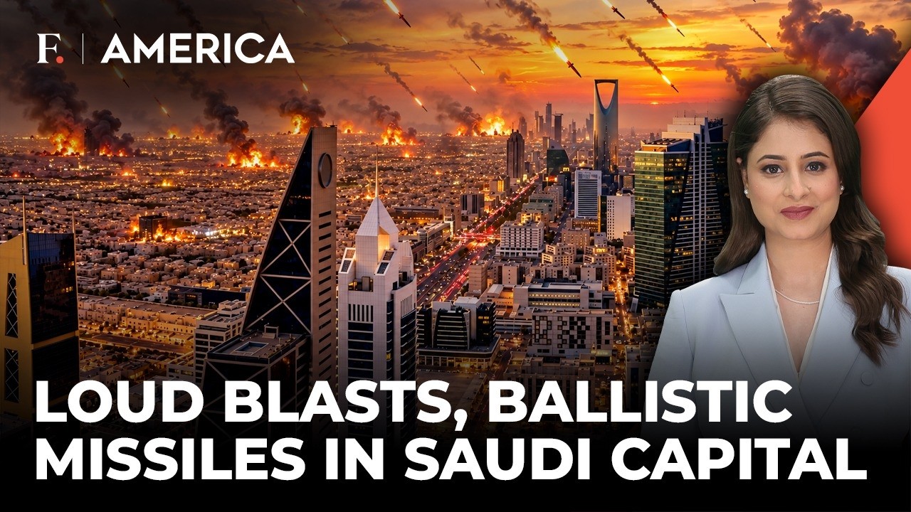 Houthis Fire Ballistic Missile at Riyadh; Loud Blasts Heard in Saudi Capital | Firstpost America