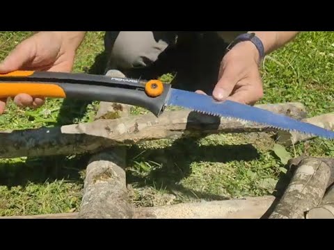 Comparison of Fiskars sw 75 saw and domestic saw.