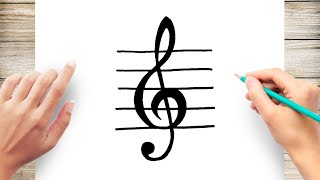 How to Draw Musical Note Step by Step