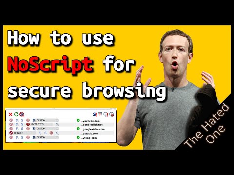 Get MAXIMUM online privacy and security with Noscript | How to use NoScript tutorial Video