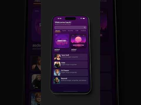 Music Player Template with SwiftUI #shortvideo #shorts #music #musicplayer #swiftuicodes #swiftui